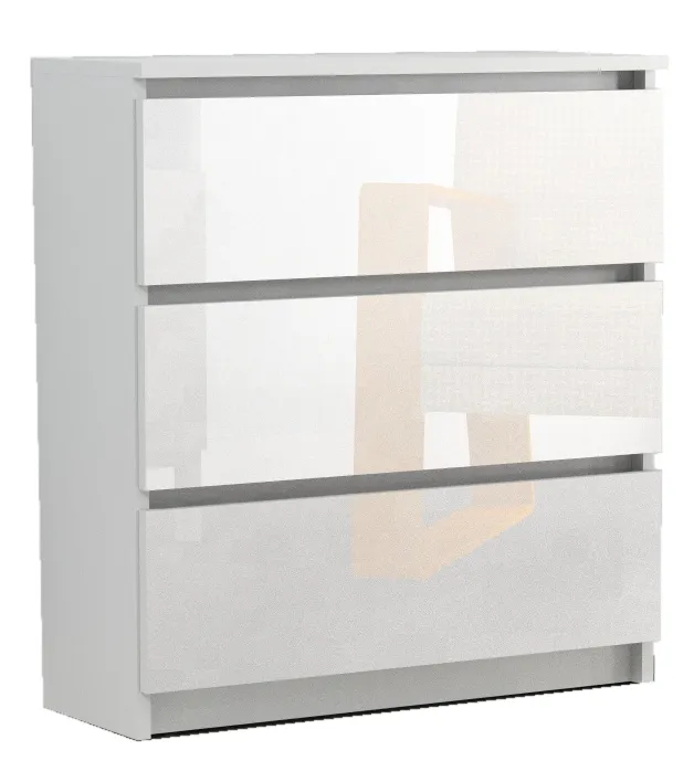 Komoda RICO 3S WYSOKI POŁYSK 70 cm AKRYL
