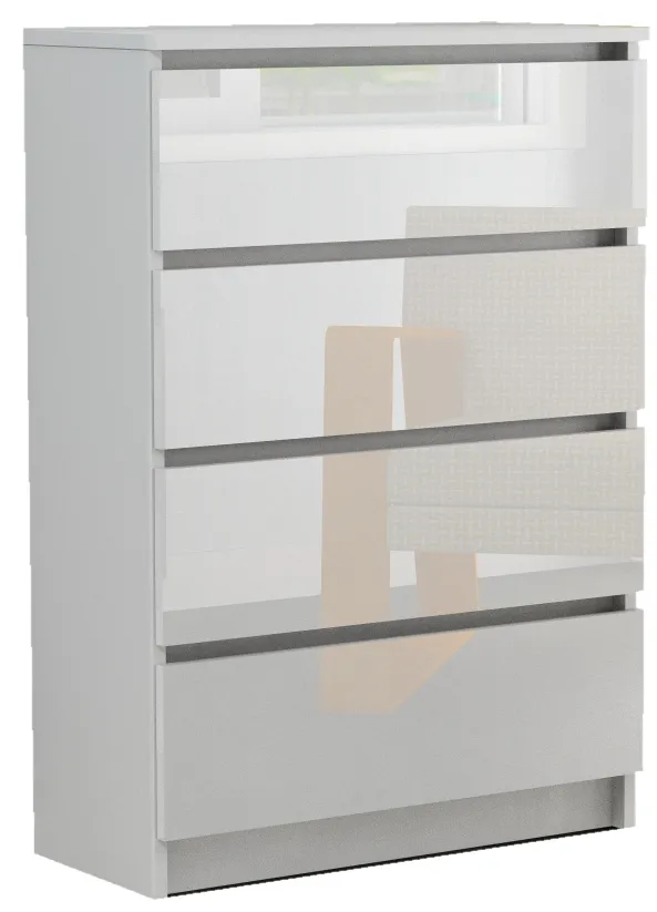 Komoda RICO 4S WYSOKI POŁYSK 70 cm AKRYL
