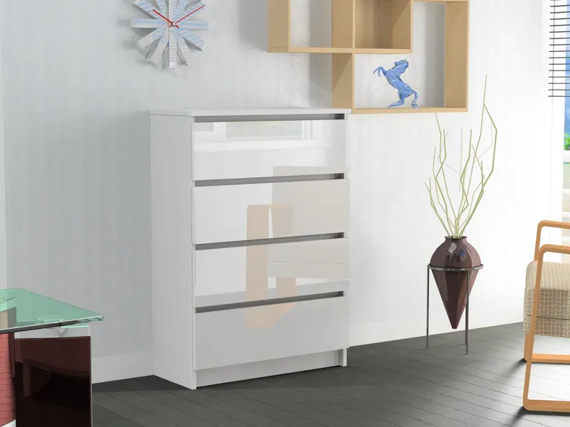 Komoda RICO 4S WYSOKI POŁYSK 70 cm AKRYL