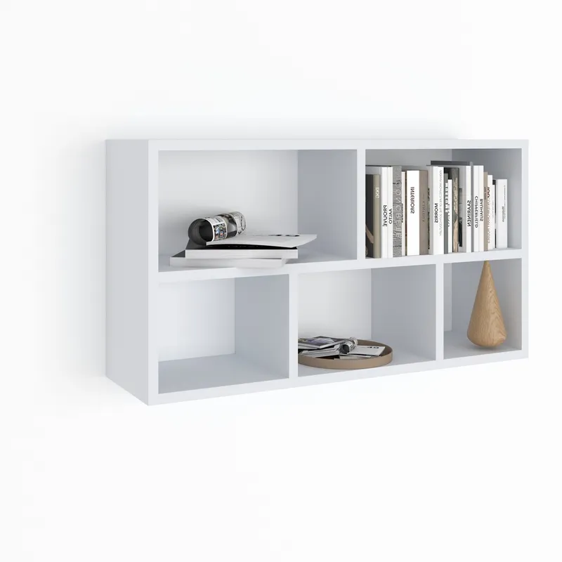 Połka Wisząca 4P Biała 80x50x20 cm - Pozioma Lub Pionowa
