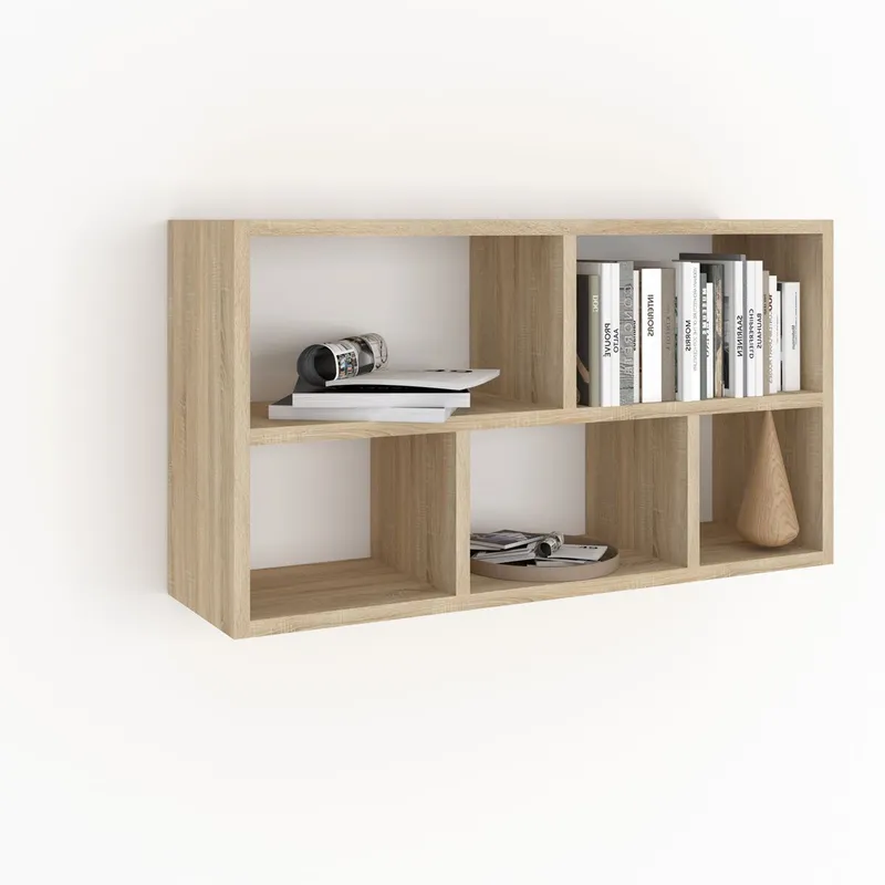 Połka Wisząca 4P Dąb Sonoma 80x50x20 cm - Pozioma Lub Pionowa
