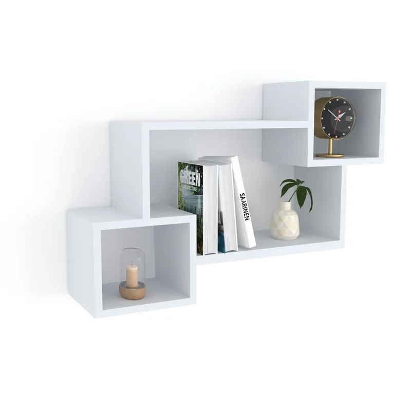 Połka Wisząca 3Z Biała 80x57x20 cm - Pozioma Lub Pionowa