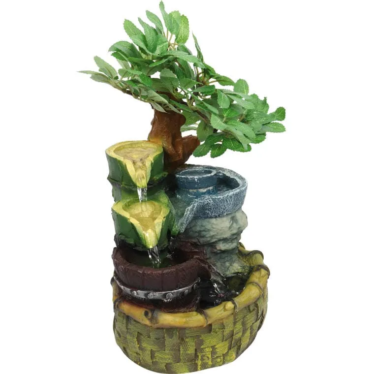 Stylowa Fontanna Domowa Z Pompką Nawilżająca Powietrze 32x19 cm