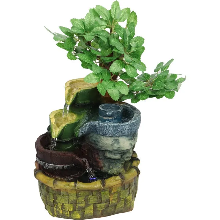 Stylowa Fontanna Domowa Z Pompką Nawilżająca Powietrze 32x19 cm
