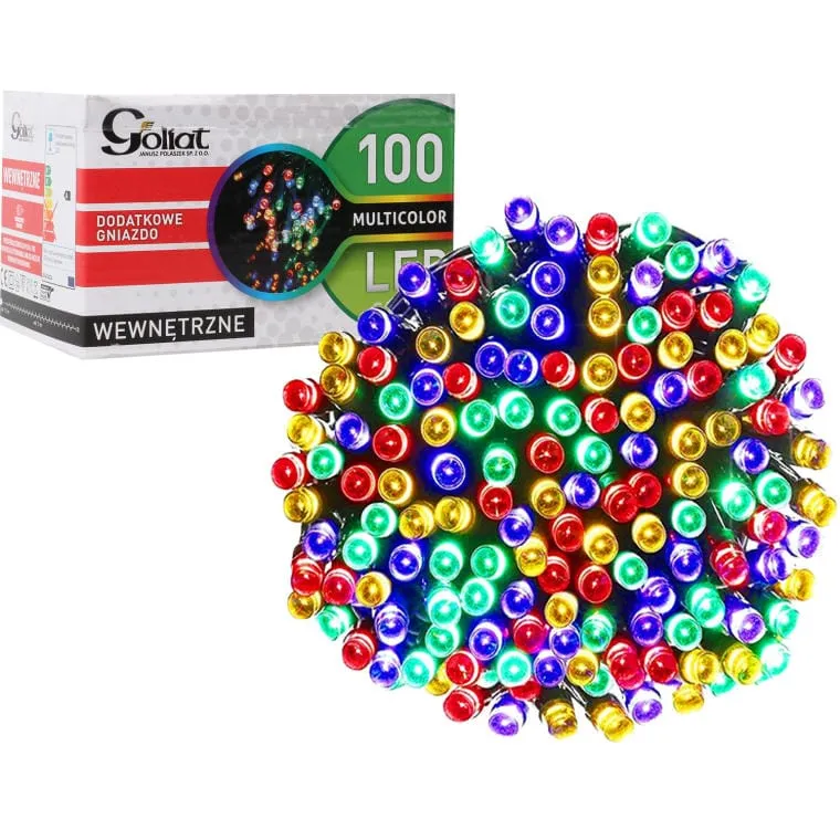 Lampki Choinkowe 100 LED Ring Wewnętrzne Multicolor