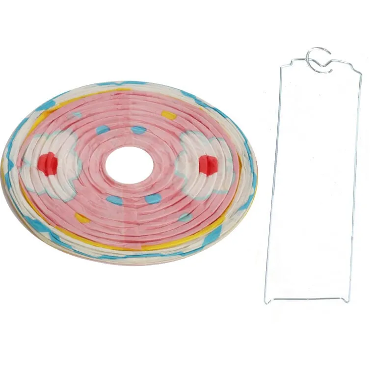Jajko Lampion Papierowy Rozkładany 25cm - Różowy