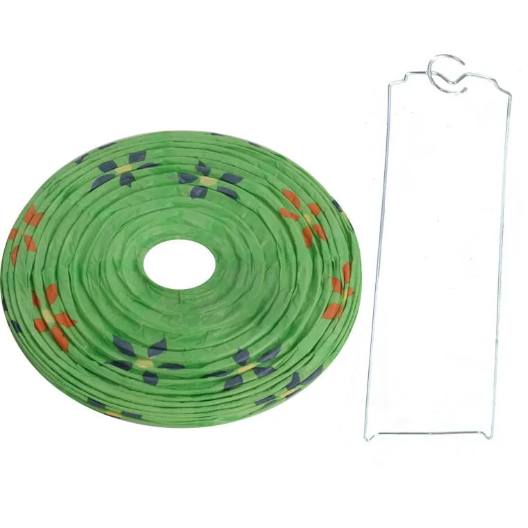 Jajko Lampion Papierowy Rozkładany 25cm - Zielony