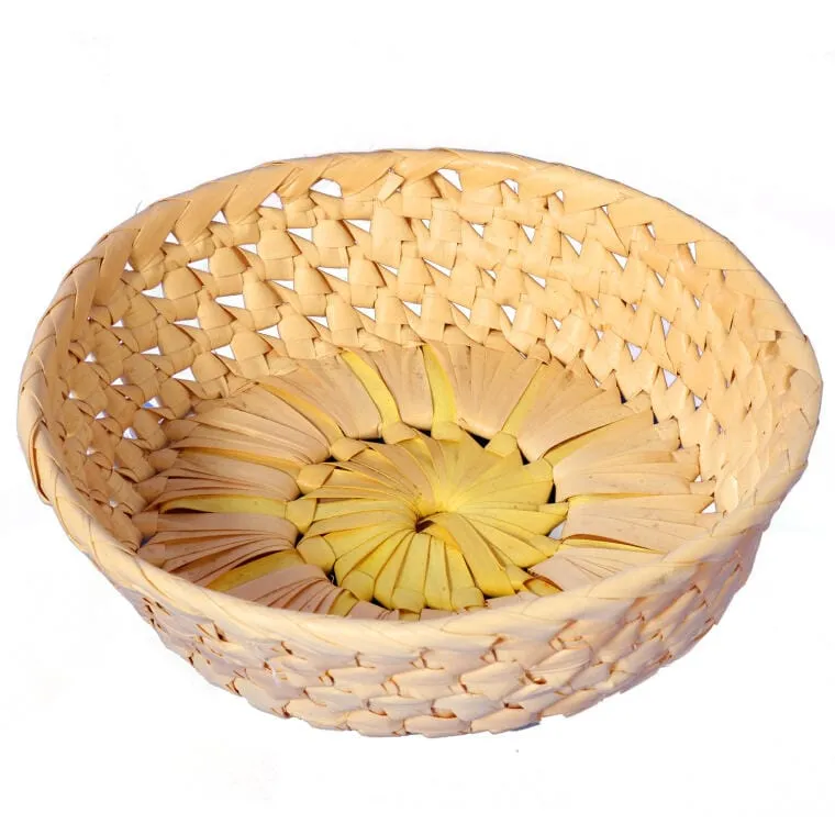 Koszyczek Na Pieczywo Okrągły 20cm - Żółty