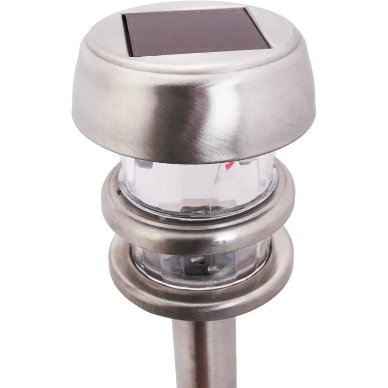 Zestaw 4 Samoładowalnych Okrągłych Lamp Solarnych Z Czujnikiem Zmierzchu Model
