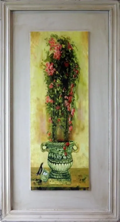 Obraz Kompozycja Kwiatów W Donicy 1 W Rozmiarze 30 x 56 cm
