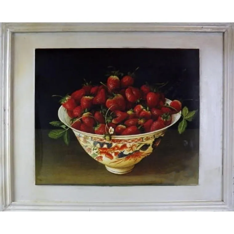 Postarzany Obraz Z Owocami Truskawki 46 x 56 cm - Edycja Limitowana