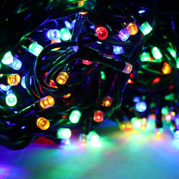 Lampki Choinkowe 200 LED Z Efektem Flasch Multikolor Wewnętrzne