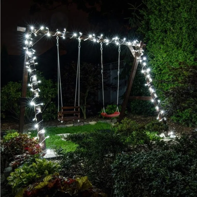 Lampki Choinkowe 200 LED Sznur Zewnętrzny Multikolor