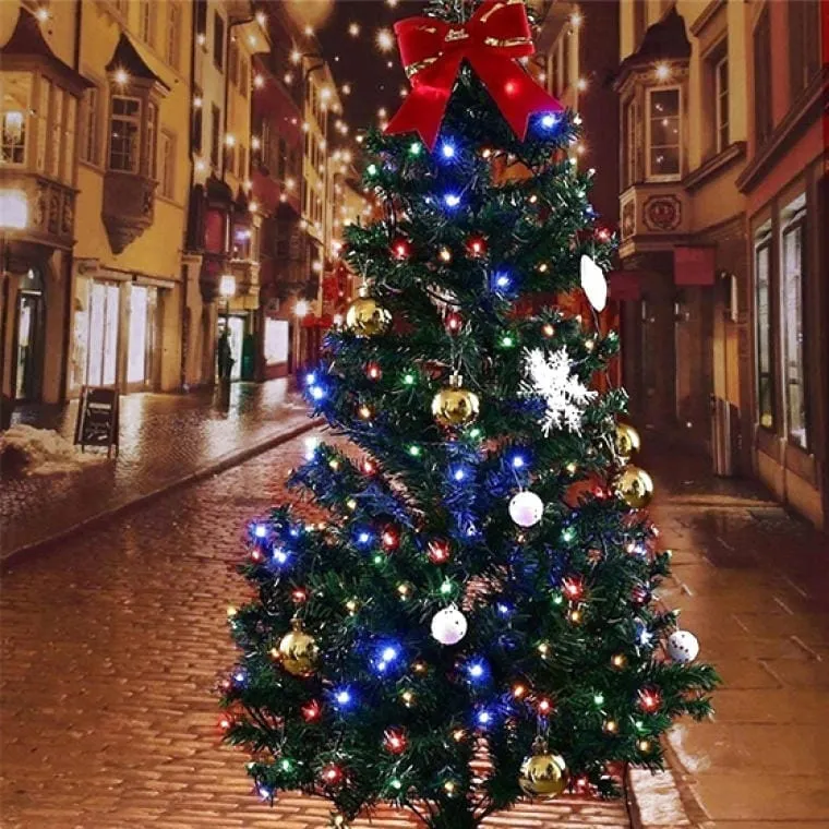 Lampki Choinkowe LED 200szt Zimny Biały - Zewnętrzne I Wewnętrzne, Długość Sznura 10m
