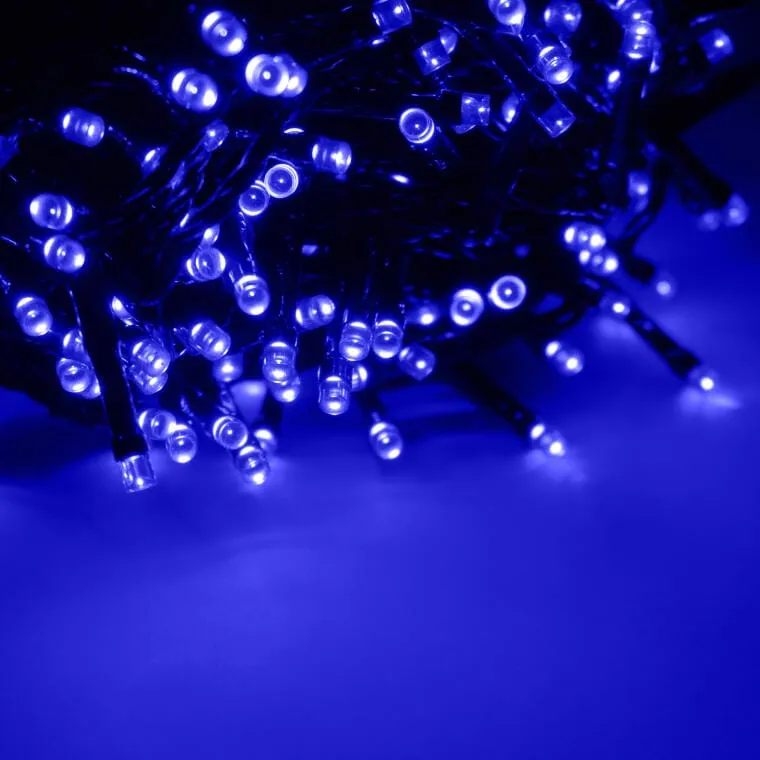 Lampki Choinkowe 200 LED Zewnętrzny Kolor Niebieskii