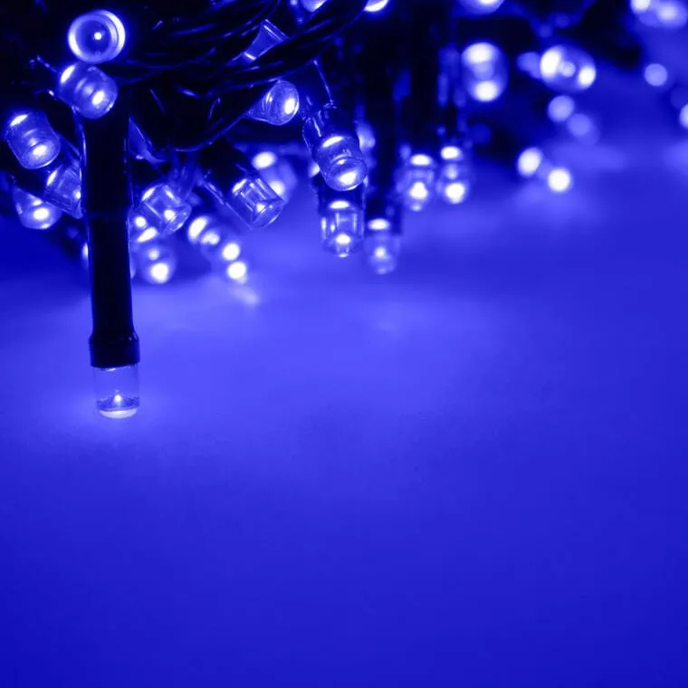 Lampki Choinkowe 200 LED Zewnętrzny Kolor Niebieskii
