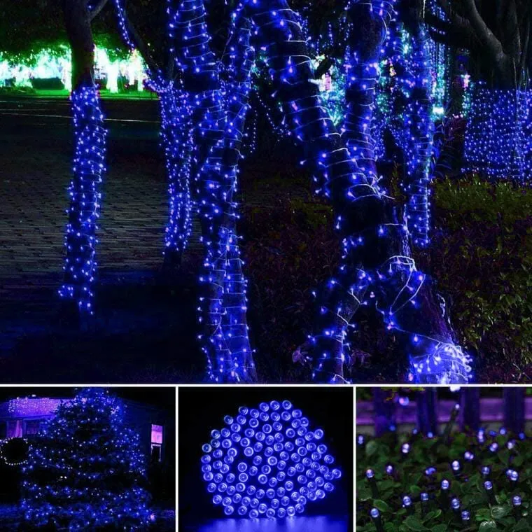 Lampki Choinkowe 200 LED Zewnętrzny Kolor Niebieskii