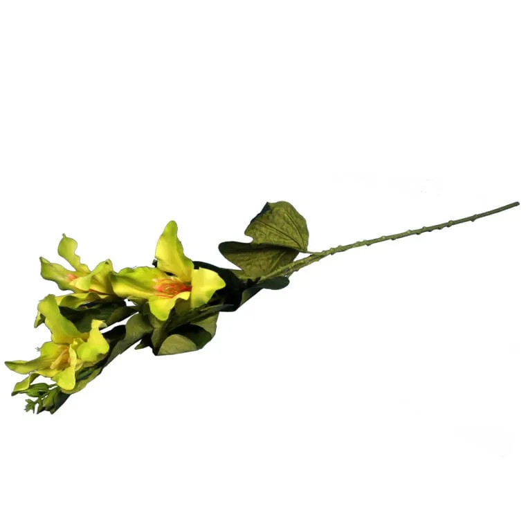 Sztuczny Kwiat - Zielony Clematis O Wysokości 95 cm