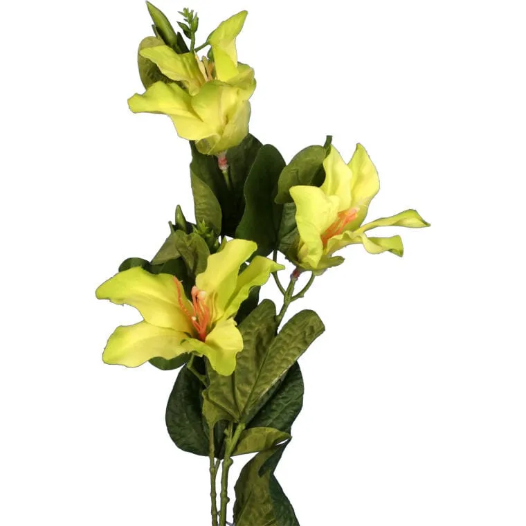 Sztuczny Kwiat - Zielony Clematis O Wysokości 95 cm