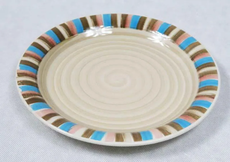 Talerz Obiadowy W Paski O Średnicy 26 cm