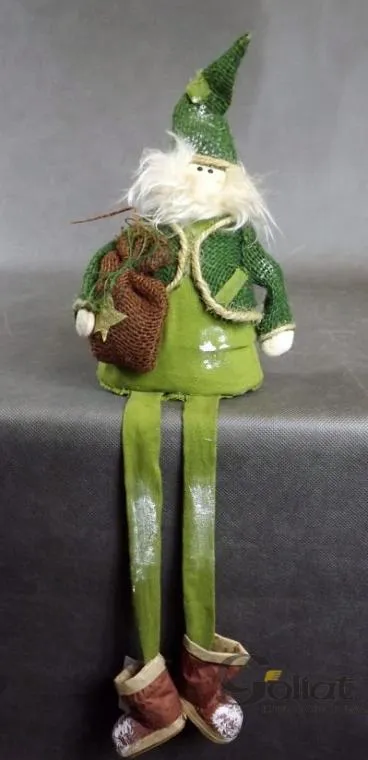Mikołaj Dekoracja Wisząca 56x16cm Ze Zwisającymi Nogami [YHAZ3038B-6]