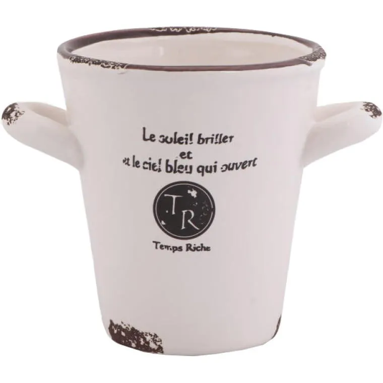 Stylowy Kubek Ceramiczny Z Antypoślizgowymi Uszkami 10 cm