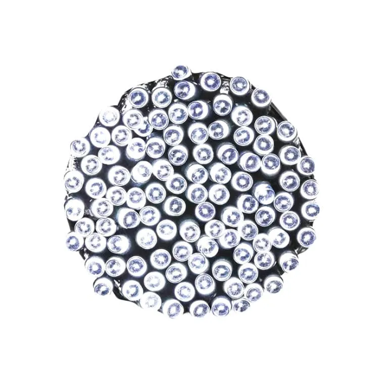 Lampki Choinkowe 120 LED Solary Zimny - Biały