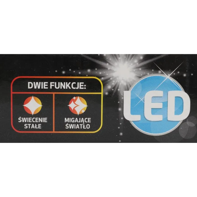 Lampki Choinkowe Na Energii Słonecznej 60 LED, Kolor Ciepły - Biały