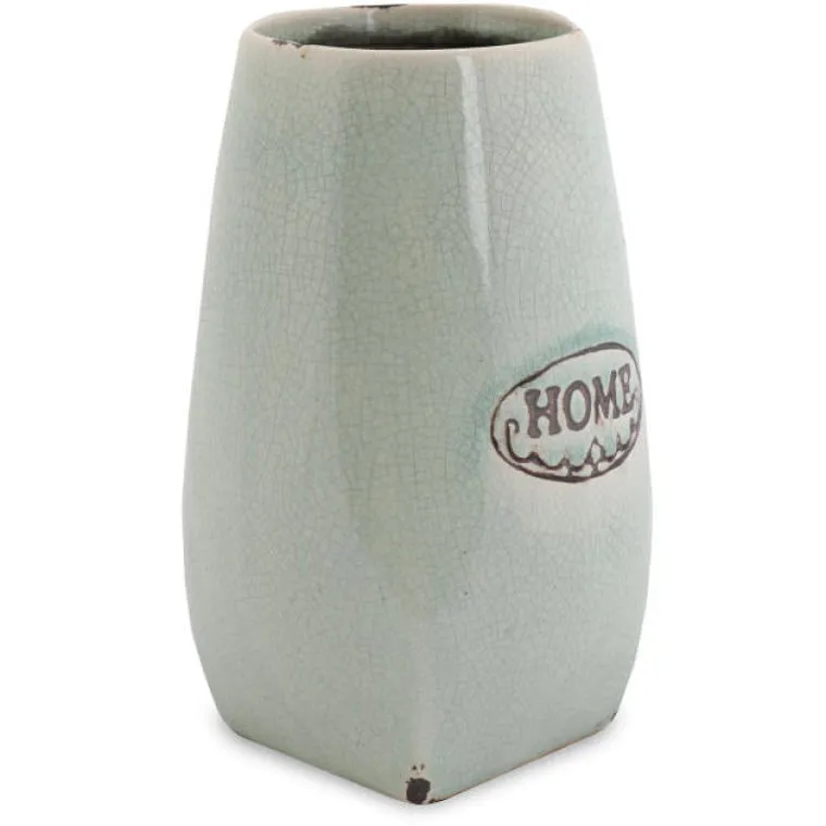 Wazon Ceramiczny O Wysokości 18 cm W Stylu Vintage W Kolorze Miętowym Home