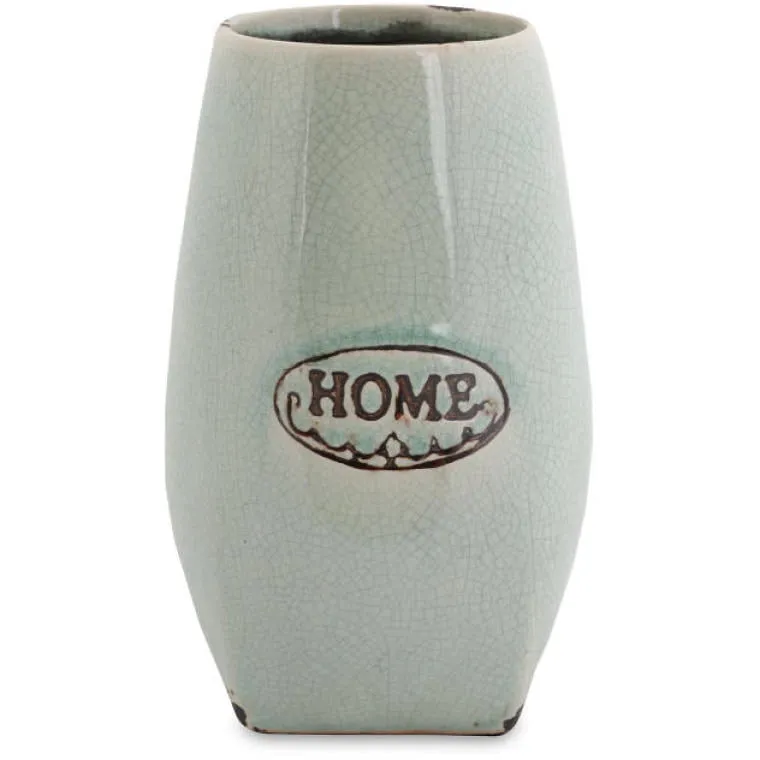 Wazon Ceramiczny O Wysokości 18 cm W Stylu Vintage W Kolorze Miętowym Home