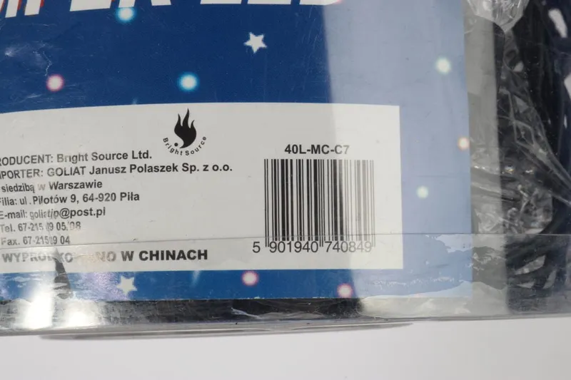 Lampki Choinkowe Z Multikolorowymi LED Świeczkami Na Zielonym Przewodzie, 40 Sztuk, Zasilanie Sieciowe, Z 8 Funkcyjnym Programatorem