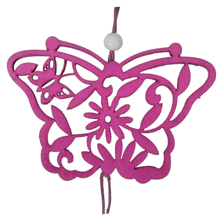 Motyl Zawieszka Drewniana Wielkanoc KPL.3 szt