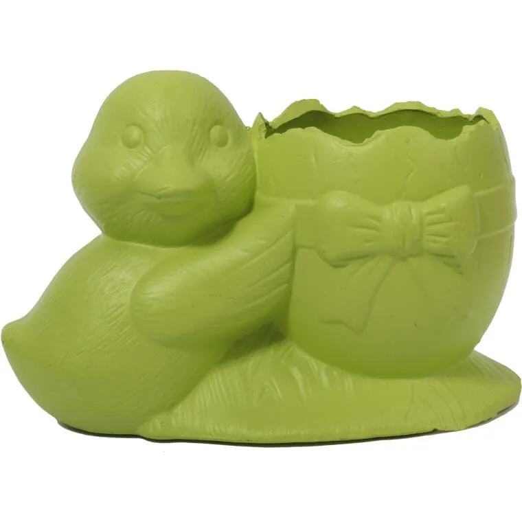 Zielona, Ceramiczna Dekoracja Wielkanocna - Doniczka W Kształcie Jajka