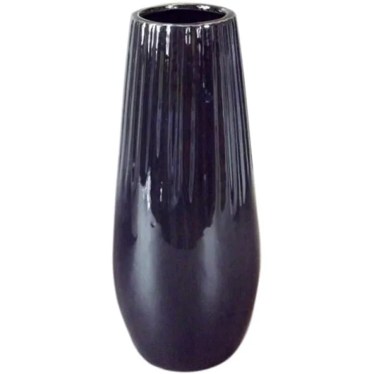 Wazon Ceramiczny 21x8cm - Czarny