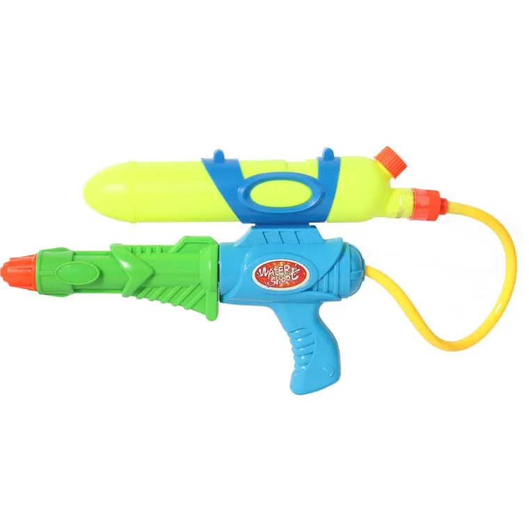 Kolorowy Pistolet Na Wodę 38 cm Z Innowacyjnym Systemem Ciśnienia I Dodatkowym Zbiornikiem
