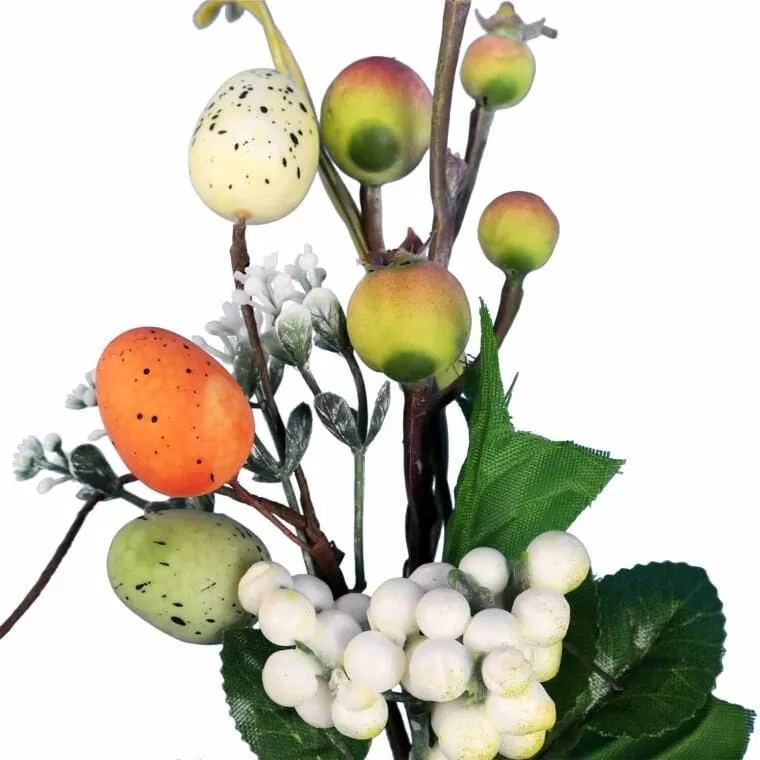 Pik Z Jajkami Gałązka Wielkanocna 26 cm - Pomarańczowa