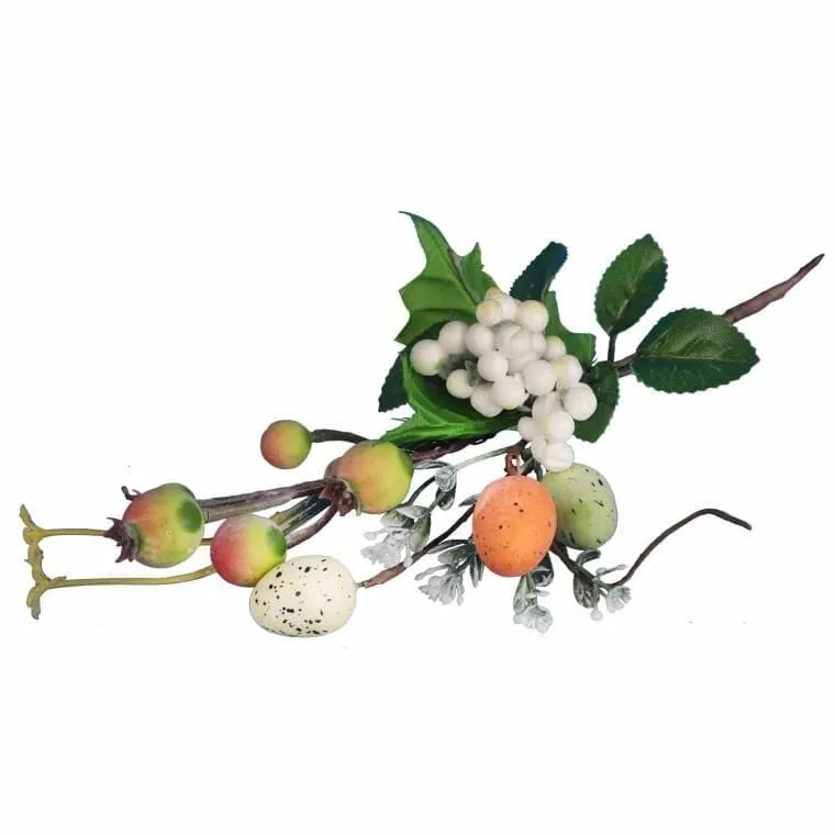 Pik Z Jajkami Gałązka Wielkanocna 26 cm - Pomarańczowa