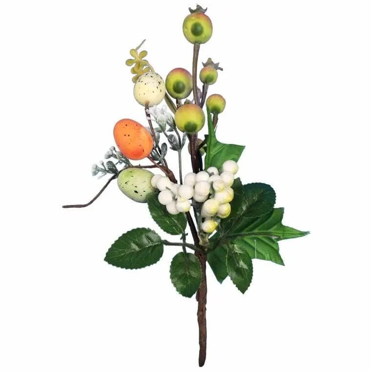 Pik Z Jajkami Gałązka Wielkanocna 26 cm - Pomarańczowa