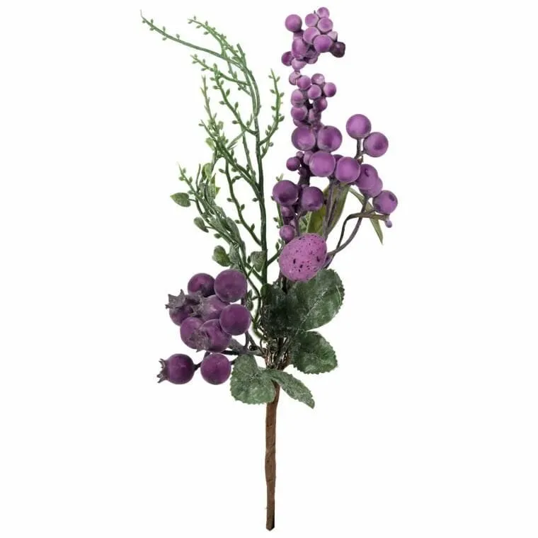 Pik Z Jajkiem Gałązka Wielkanocna 26 cm - Fioletowa
