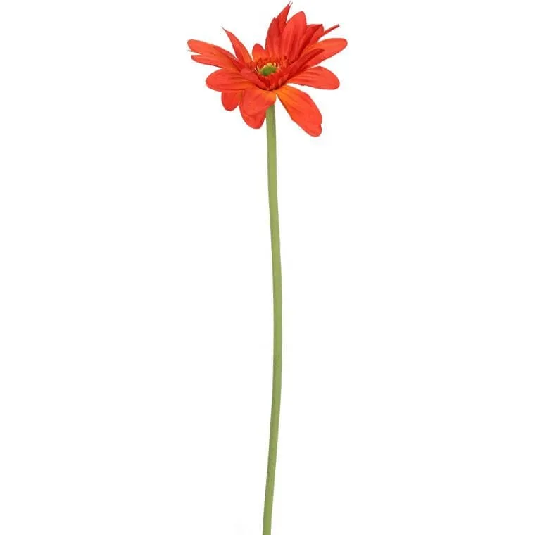 Pomarańczowa Dekoracyjna Gerbera 70 cm - Idealna Do Kompozycji I Samodzielnej Dekoracji