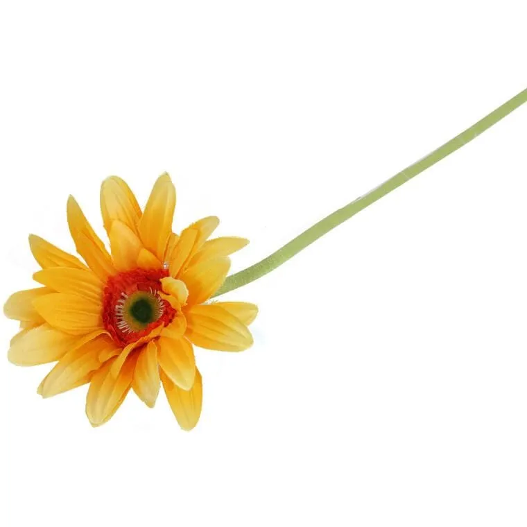 Gerbera Kwiat Pojedynczy 70 cm Kolor - Żółty