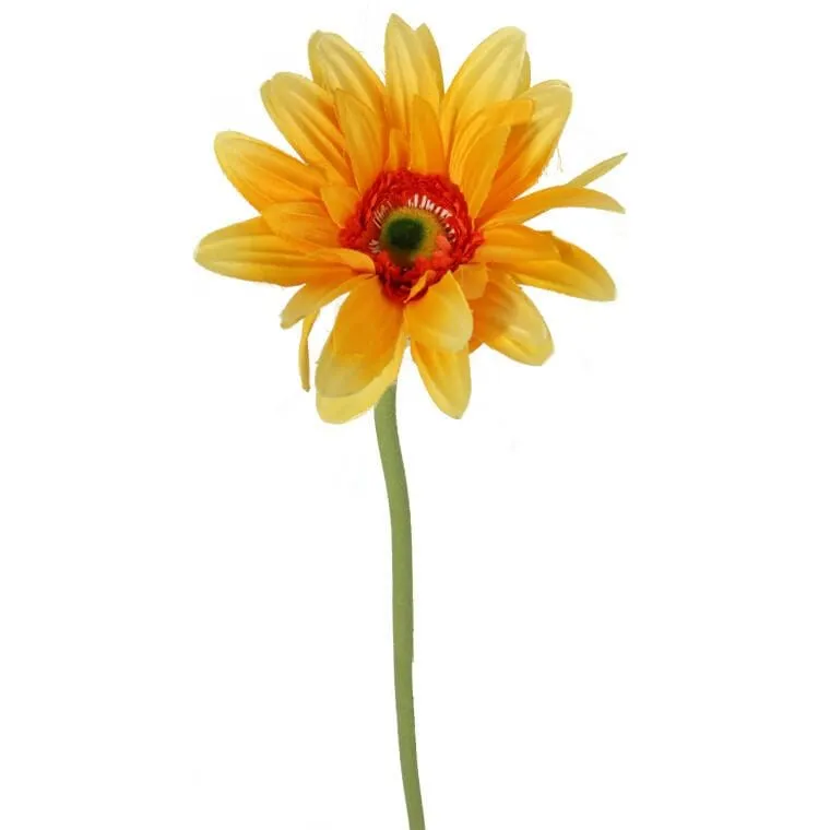 Gerbera Kwiat Pojedynczy 70 cm Kolor - Żółty