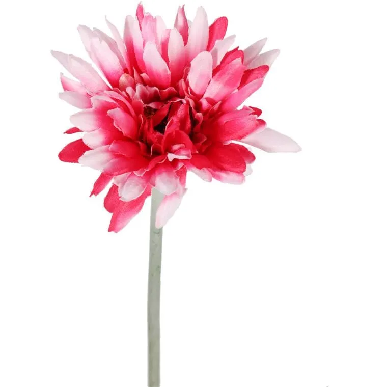 Gerbera Dekoracyjna Wysokiej Jakości W Kolorze Biało-Różowym, 55 cm