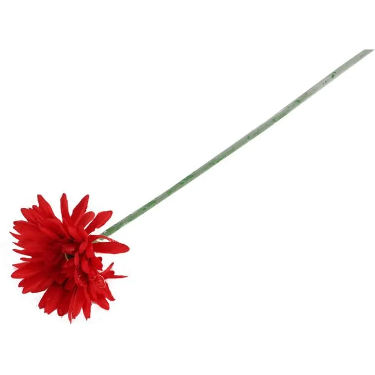 Gerbera Czerwona Dekoracyjna 55cm - Kwiat Sztuczny Wysokiej Jakości