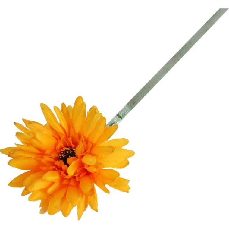Gerbera Kwiat Pojedynczy Kolor Jasno - Pomarańczowy