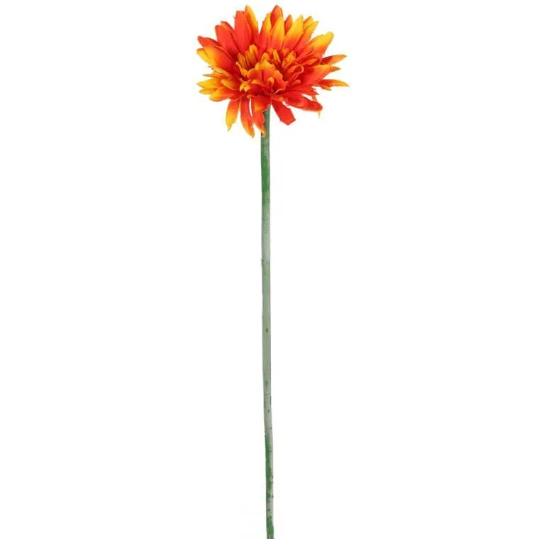 Gerbera Kwiat Pojedynczy Kolor III - Pomarańczowy