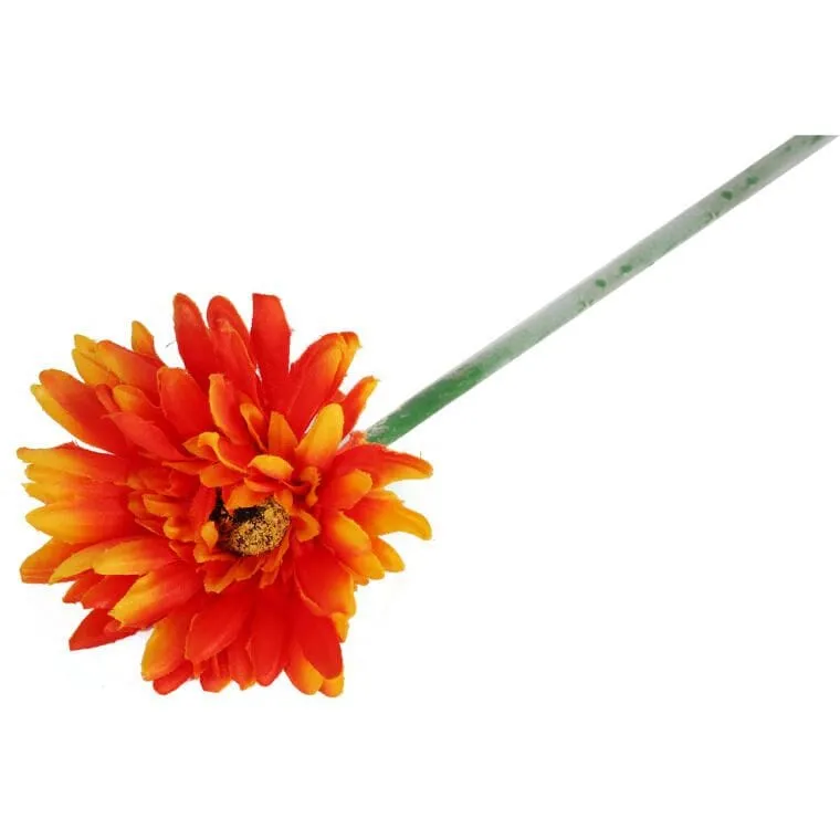Gerbera Kwiat Pojedynczy Kolor III - Pomarańczowy