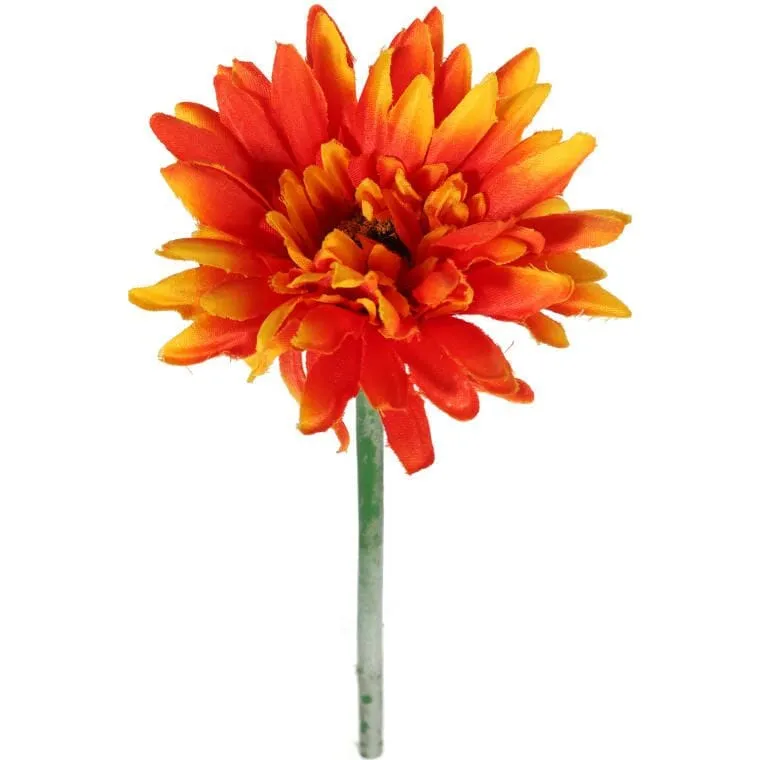 Gerbera Kwiat Pojedynczy Kolor III - Pomarańczowy