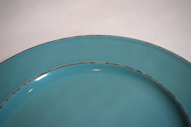 Talerz Obiadowy Vintage 28,5 cm - Turkusowy