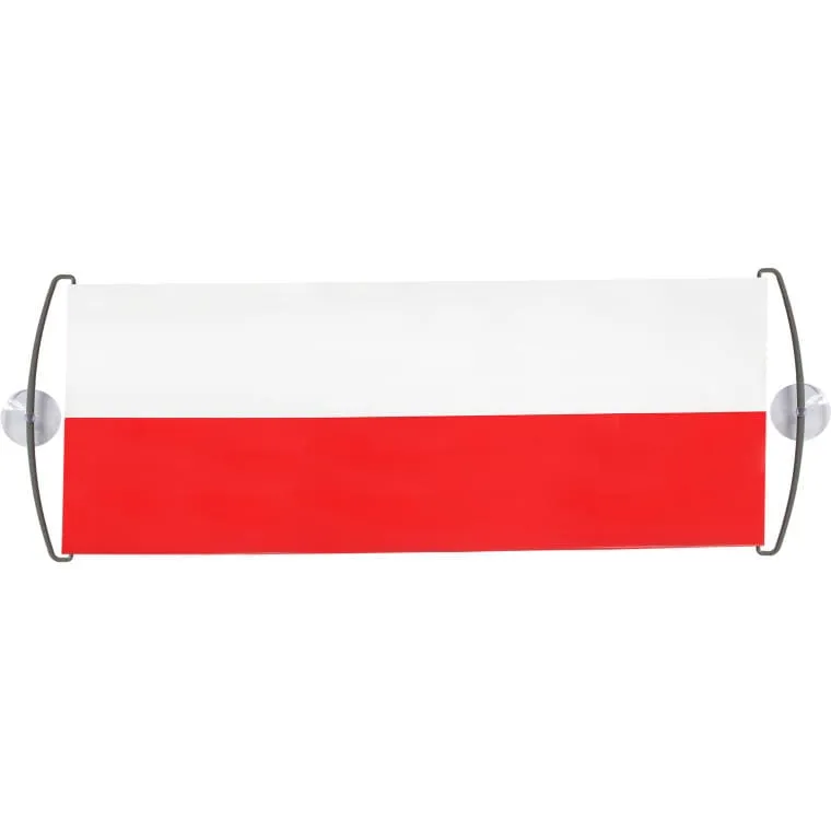 FLAGA KIBICA-Rozwijany Baner Do Samochodu